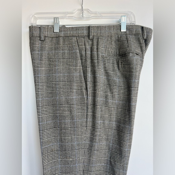 J.Crew Ludlow Slim Fit Prince of Wales Glen Plaid Wool Blend Suit Trousers 36x32 - Picture 4 of 8